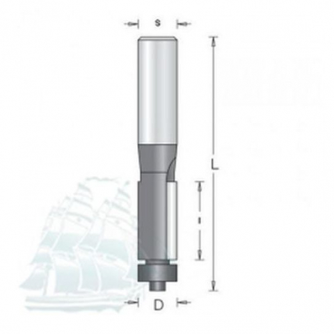 Фреза DIMAR обгонная D9.5 L56 I12.7 S6 (1010013)