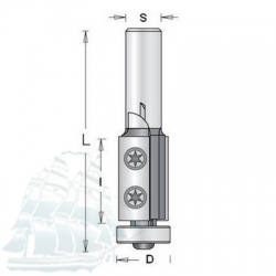 Фреза DIMAR обгонная со сменными пластинами D19.0 L78 I30 S12 (1019449)