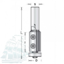 Фреза DIMAR обгонная со сменными пластинами D19.0 L99 I50 S12 (1019479)