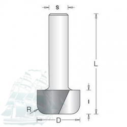 Фреза DIMAR пазовая D28.6 L67.0 I16.0 S12 R6.5 (1062699)