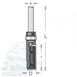 Фреза DIMAR пазовая со сменными ножами D19 L101.6 I50 S12 (1073899)