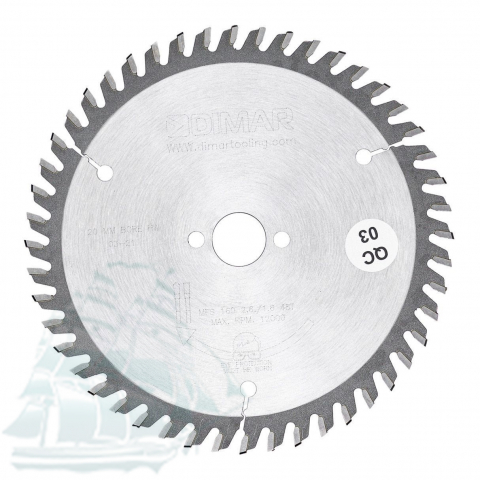 Пила по ДСП и МДФ D160x20x2,8 Z48 DIMAR 90105333