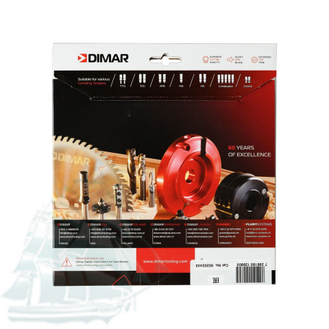 Пила Dimar 90202443 для алюминиевых профилей D160x20x2,8 Z48