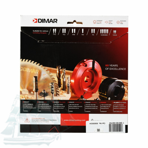 Пила Dimar 95600534 подрезная коническая D120x22x3,1-4,1 Z24 двойной ресурс