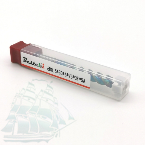 Фреза твердосплавная 6R0.5х30х6х75х3F SA