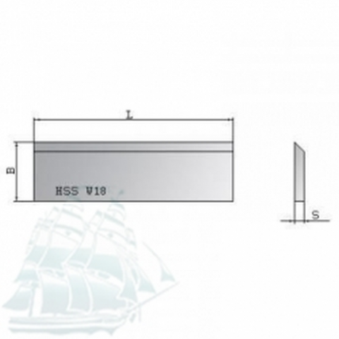 Нож строгальный Ital Tools HSS 18%W (1050*30*3)